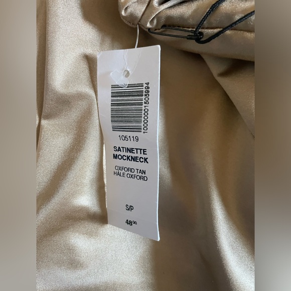 Aritzia Satinette Gold Longsleeve - Picture 3 of 3